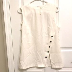 Striking white blouse